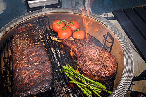 Kamado Joe KJ23RHC Ceramic Charcoal Grill Blaze Red 0 1 1